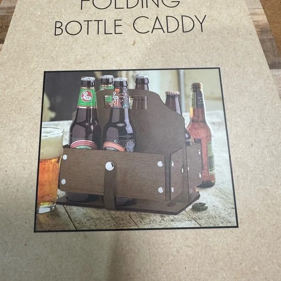 Folding Bottle Caddy - Holds 6 bottles. - Picture 2 of 3